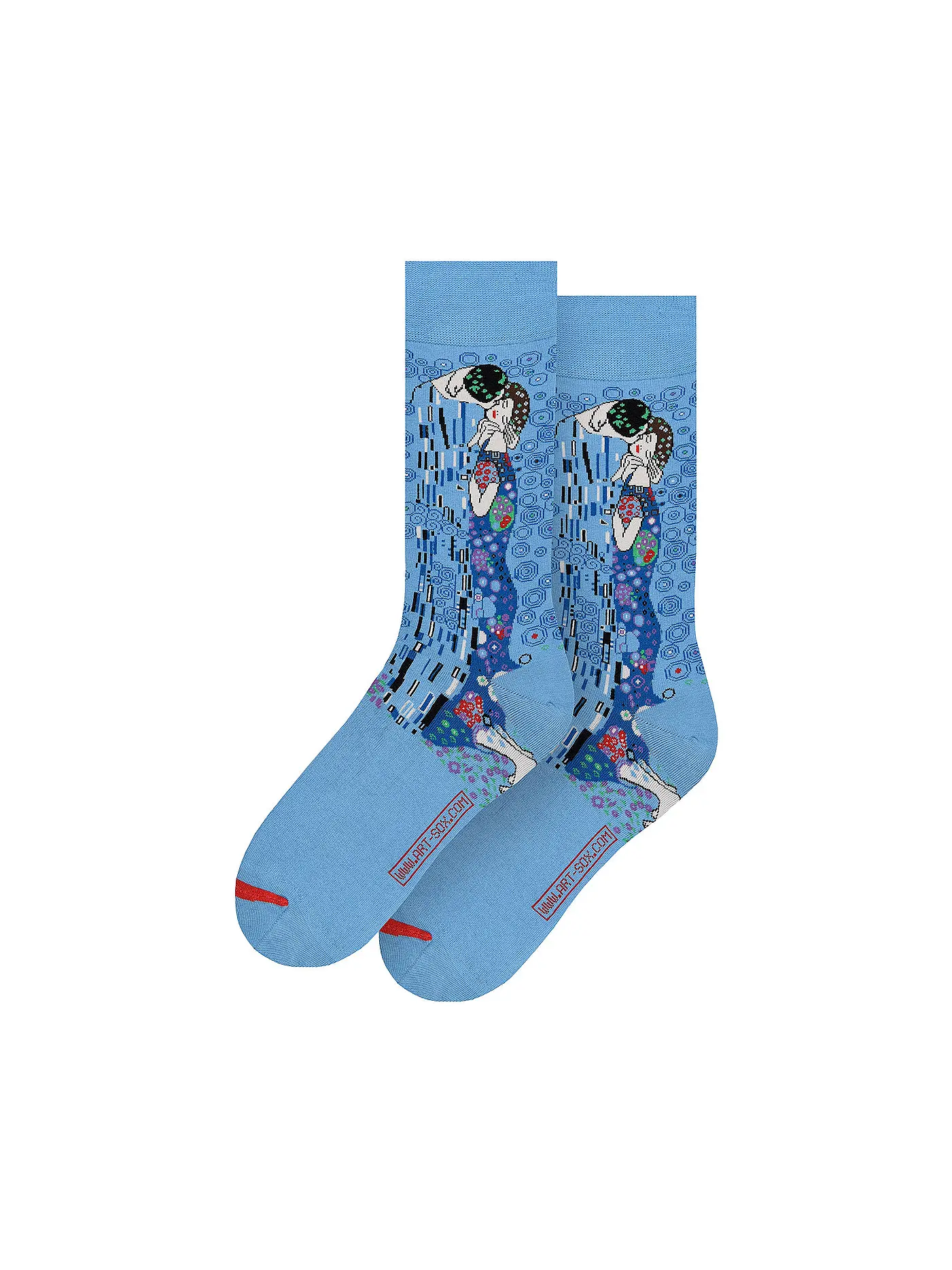 MUSEARTA | Damen Socken DER KUSS - GUSTAV KLIMT blue (36-40) | 